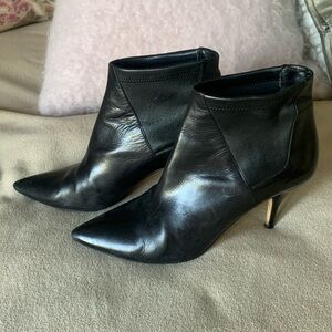 Jimmy Choo black leather ankle boots